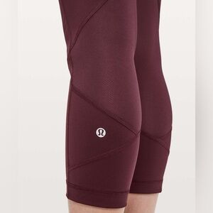 Lululemon Pace Rival Crop *22" Dark Adobe Size 6